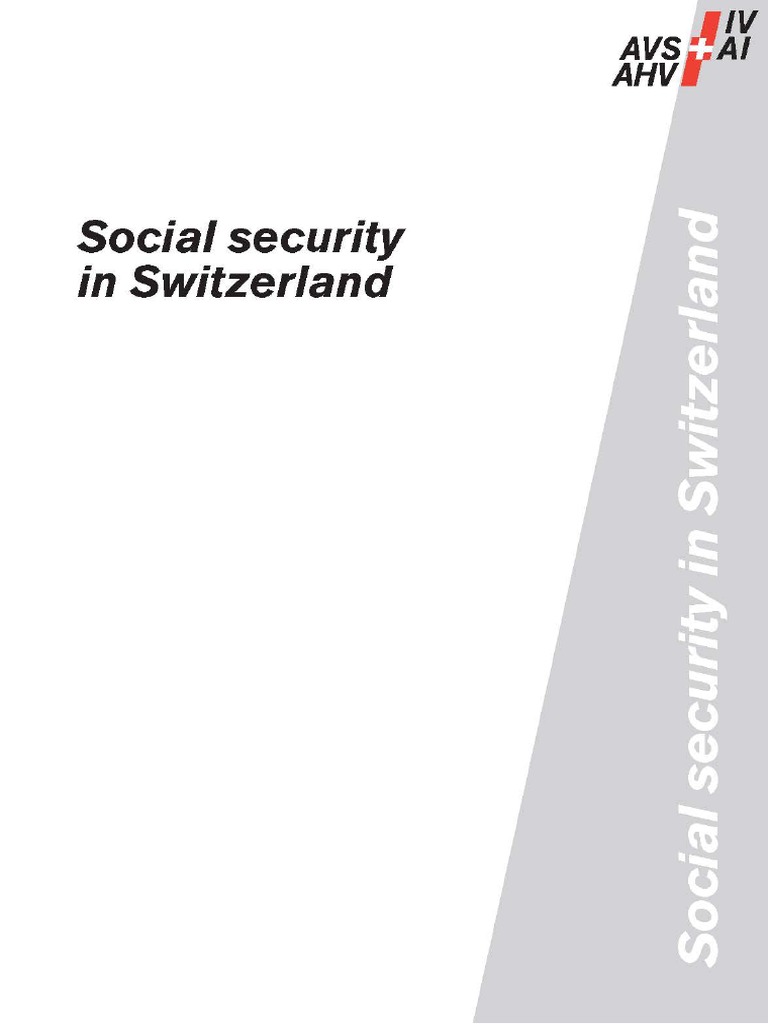 Social Security In Switzerland PDF Pension Social Security