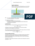 Amount of Wax or Alumimum Required To Absorb Backscattered Electron II