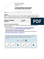 Guía Matemáticas 1° 6 Patrones Repetitivos