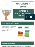Manajemen SDM Ii: Equal Employment Opportunity