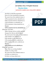 Passive Voice:: Karnataka State Syllabus Class 10 English Grammar