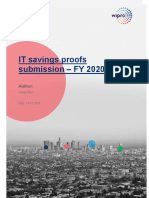 IT Savings Proofs Submission - FY 2020-21: Author