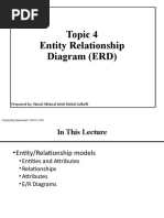 Topic 4 Entity Relationship Diagram (ERD) : Prepared By: Nurul Akhmal Binti Mohd Zulkefli