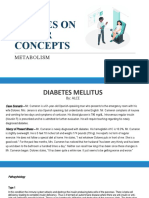 Case Studies On Major Concepts: Metabolism