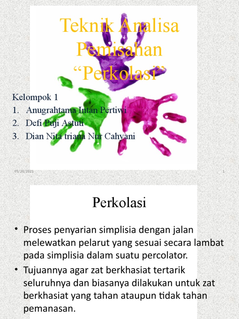 Metode dan Prinsip Perkolasi | PDF