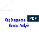 1.2 One Dimensional Finite Element Analysis