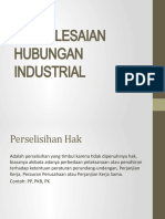 Penyelesaian Hubungan Industrial