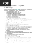 Test Preparation Computer Knowledge