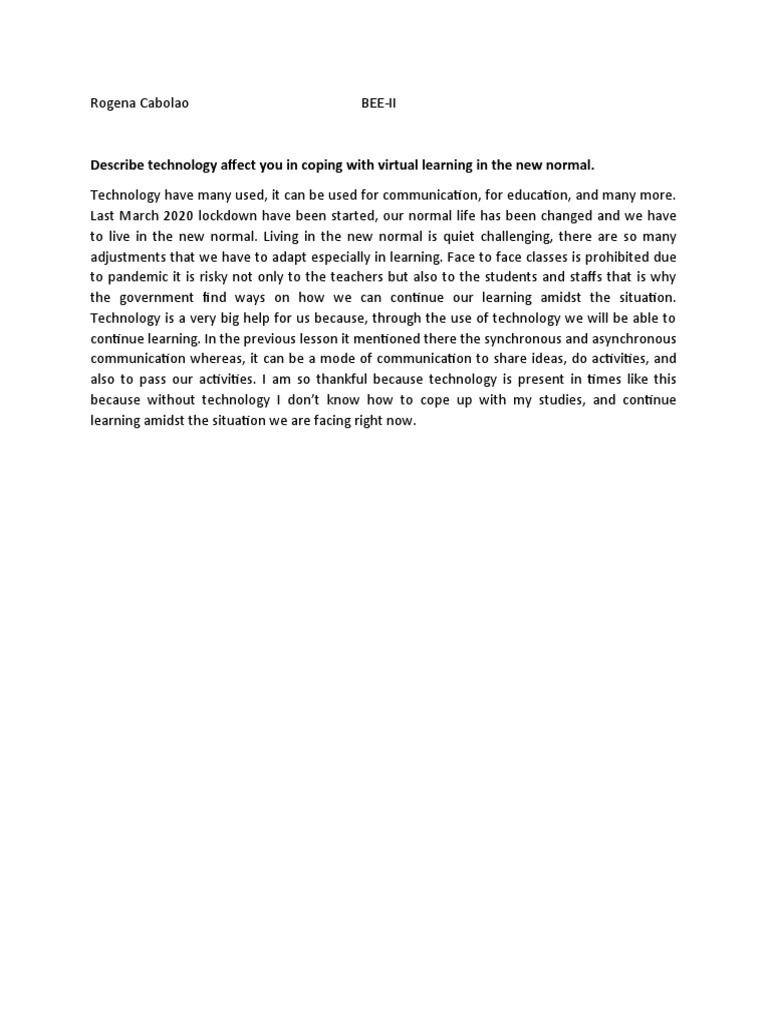 Technology in Remote Learning | PDF