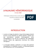 Syndrome Hémorragique - Bouzidi