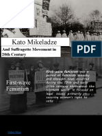 Kato Mikeladze and Suffragete Movement