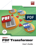 PDF Transformer: User's Guide