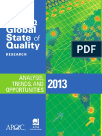 Asq Global State of Quality Research Analysis Trends and Opportunities 2013