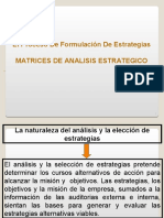 Matrices de Analisis Estrategico