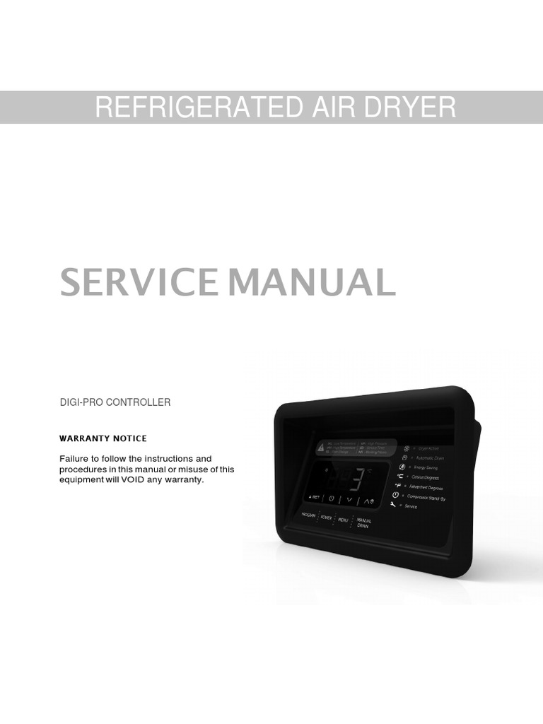 Digipro Manual For PDRCF Series Dryers PDF Usb Electrical Connector