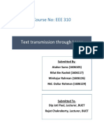 Course No: EEE 310: Text Transmission Through Laser