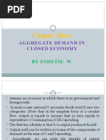 Chapter Three: Aggregate Demand in Closed Economy