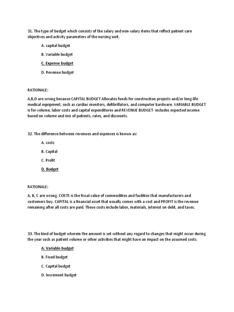C. Expense Budget | PDF | Capital (Economics) | Budget