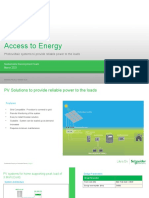 Access To Energy: Photovoltaic Systems To Provide Reliable Power To The Loads
