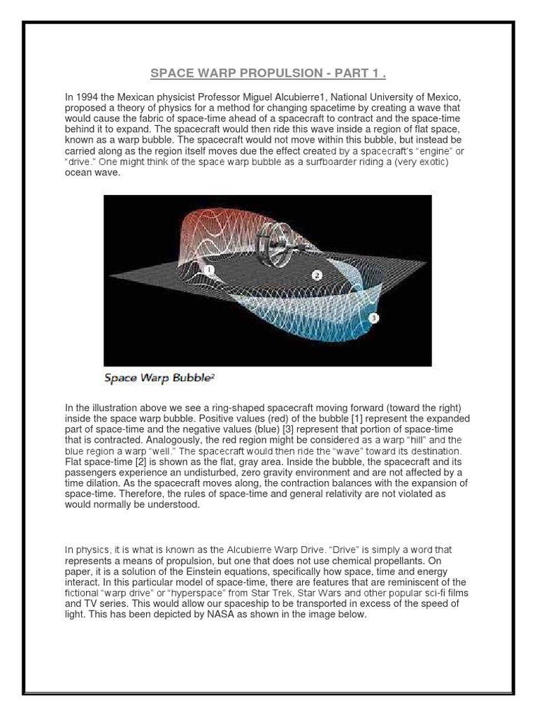 Alcubierre Warp Drive Experiment Insights | PDF | Spacetime | Physics