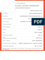 Struk Pembelian Listrik Prabayar 135kWh