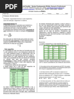 Conteúdo e exercícios sobre calor específico e capacidade térmica.