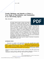 1998 - Alvesson - Gender Relations and Identity at Work, A Case Study of Masculinities and Femininities in An Advertising Agency