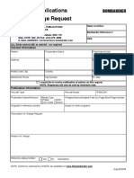 Technical Publications Manual Change Request: Contact Information