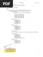 Question 1: Create Time Table in HTML As Given in Attached Image