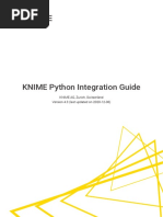 KNIME Python Integration Guide: KNIME AG, Zurich, Switzerland Version 4.3 (Last Updated On 2020-12-06)