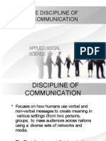 Discipline of Communication