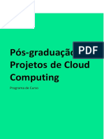 Programa de curso Pós-graduação em Projetos de Cloud Computing