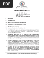 AGENDA NOV 17, 2020 HEALTH CTTE MEETING