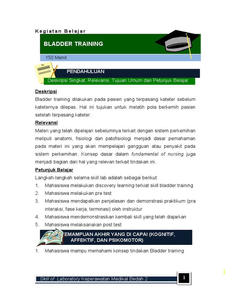 Panduan Bladder Training untuk Perawat | PDF