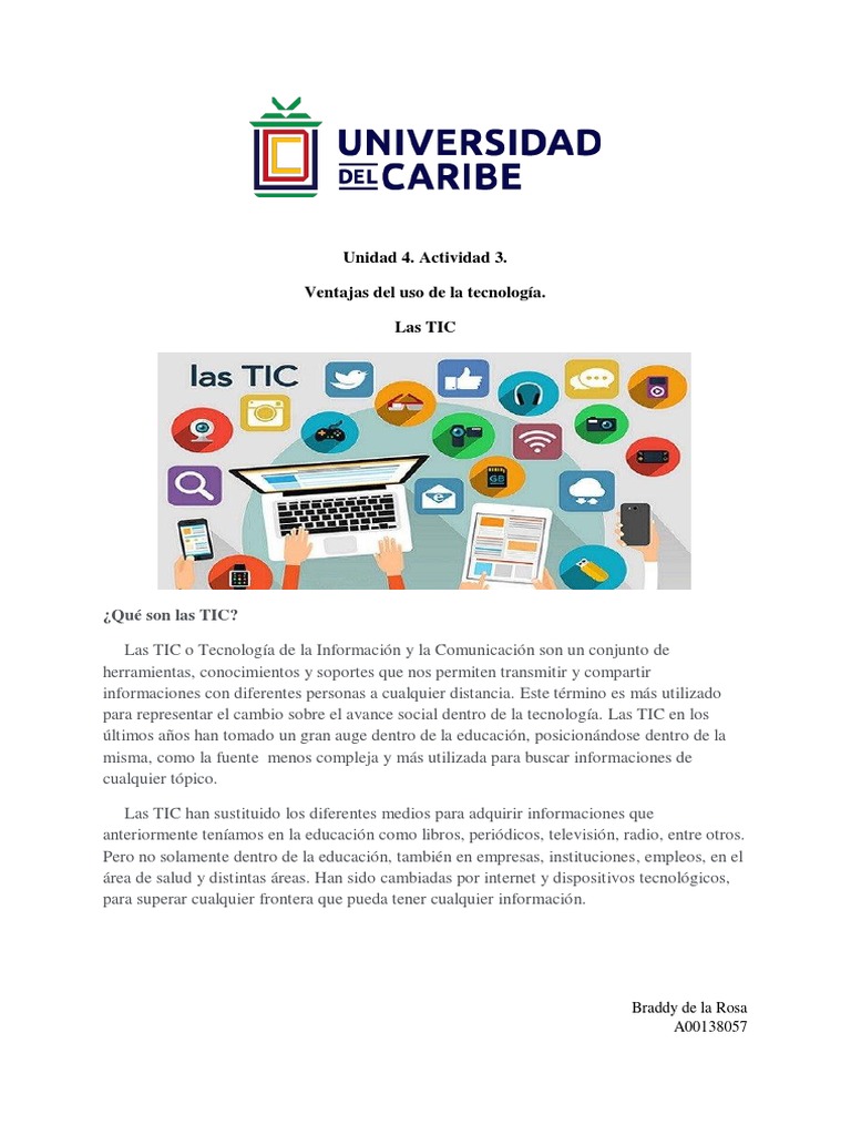 Ventajas de las TIC en la educación | PDF | Informática
