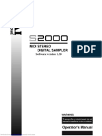 Akai s2000 - Manual