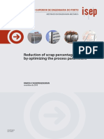 Reduction of Scrap Percentage of Cast Parts by Optimizing The Process Parameters