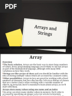 Arrays and Strings