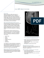 Magnetic Resonance (MR) Spectroscopy: Basic Level