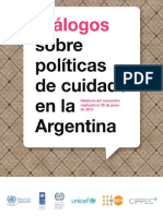 Dialogos Sobre Politicas de Cuidado en La Argentina