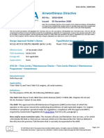 Airworthiness Directive: Design Approval Holder's Name: Type/Model Designation(s)