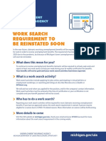 UIA Work Search Requirement To Be Reinstated