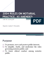 2004 Rules On Notarial Practice As Amended