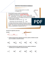 Aproximación de Fracciones No Decimales