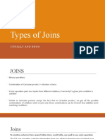 Types of Joins: Conally and Begg