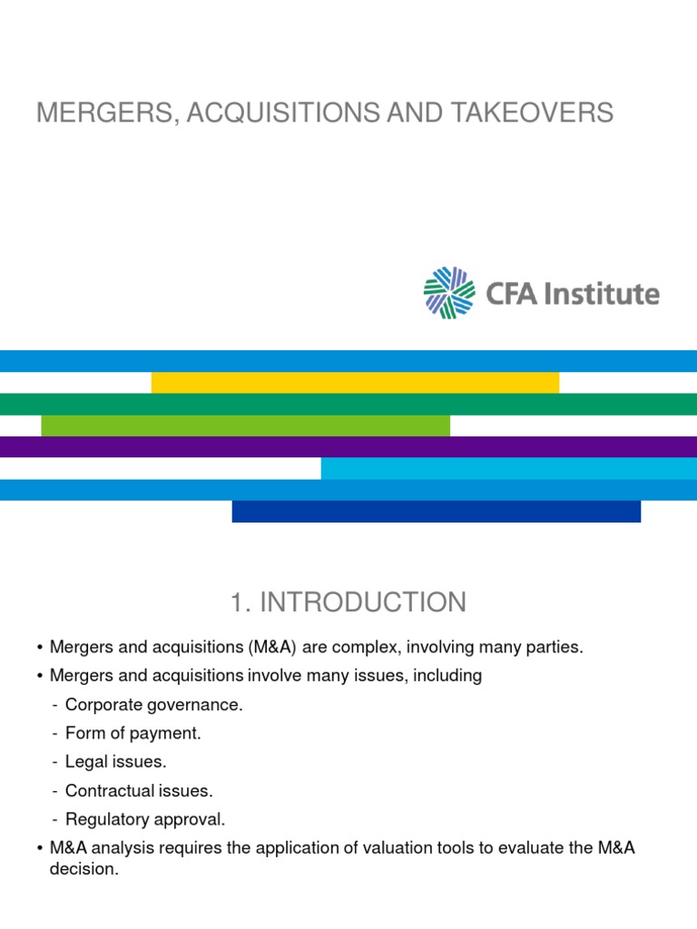 Mergers, Acquisitions and Takeovers | PDF | Takeover | Mergers And ...