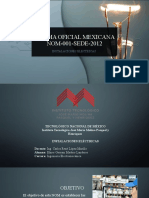 NORMA OFICIAL MEXICANA NOM-001-SEDE-2012