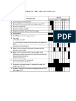 JADWAL PELAKSANAAN KEGIATAN