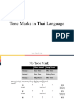 Tone Marks in Thai Language