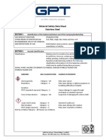 Stainless Steel Material Safety Data Sheet - 0